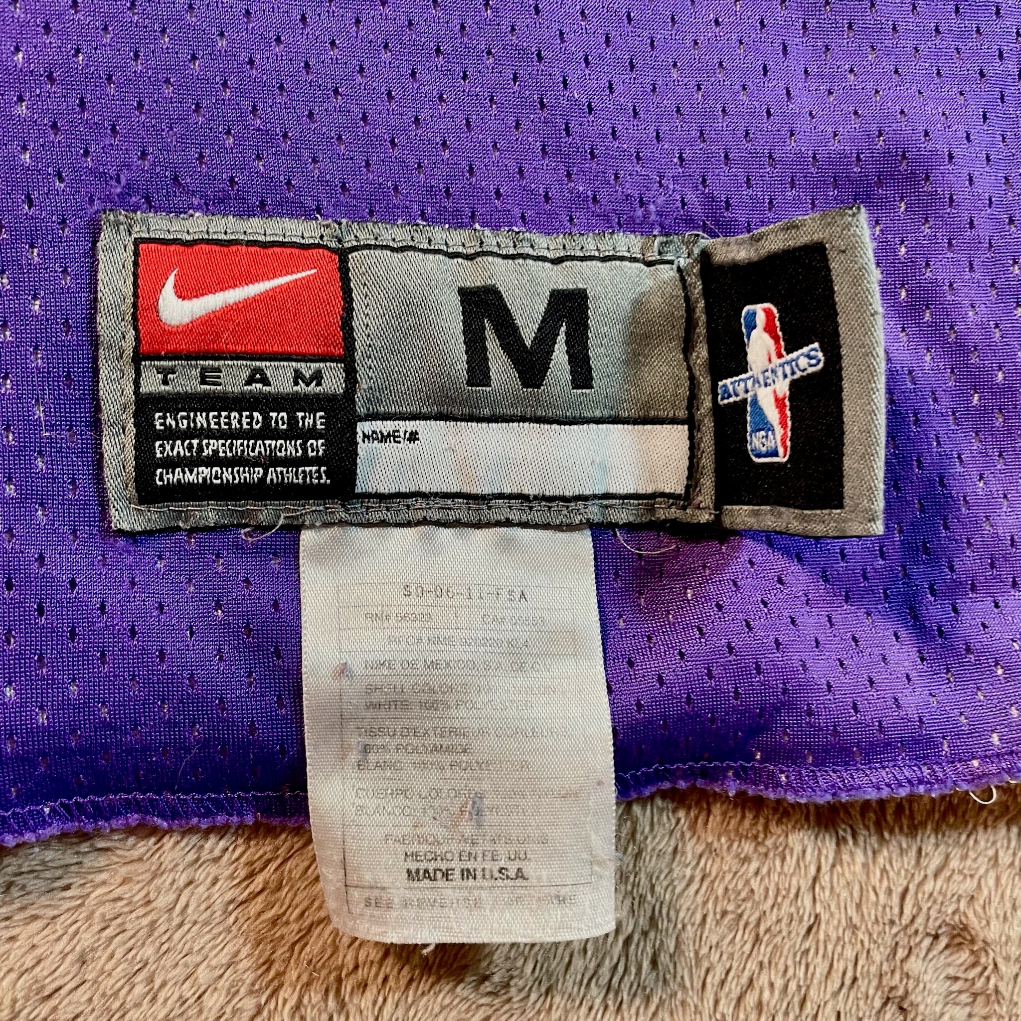Vintage Y2K Nike NBA Toronto Raptors 15 Reversible Jersey Team Authentic Made USA Size M