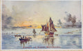 Antique Maritime Advertising Print “Firms in Good Standing” Sailing Ships Nautical 13x8