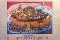 1987 Jerusalem Israel Museum Children of the World Paint Poster 38x26 Ruth Youth Wing