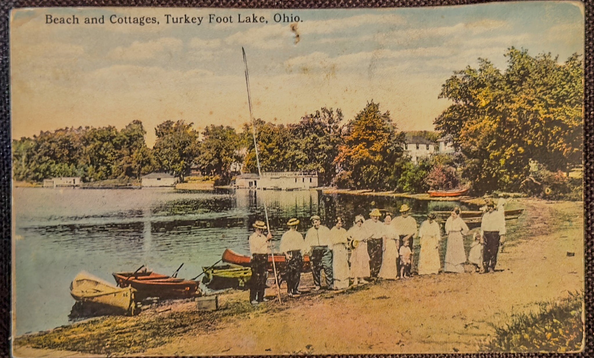 Early 1900s Akron Ohio Lake Resort Postcards – Silver Lake Toboggan, Pavilion, Lake Anna (Set of 4)