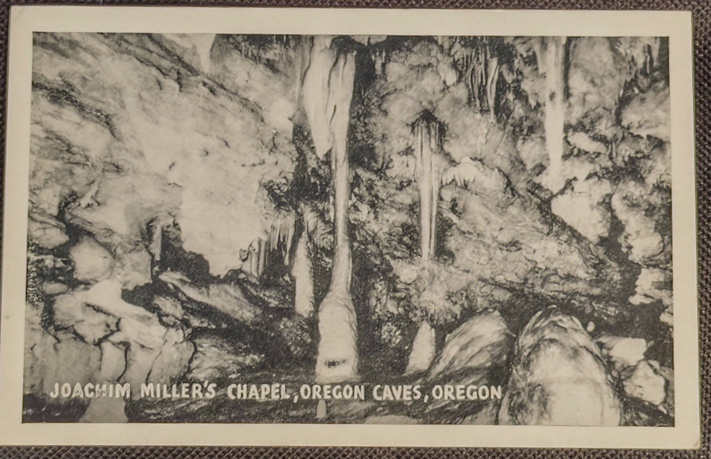 1940s Vintage Postcard 'Joachim Miller's Chapel' Oregon Caves National Monument | Linen Era