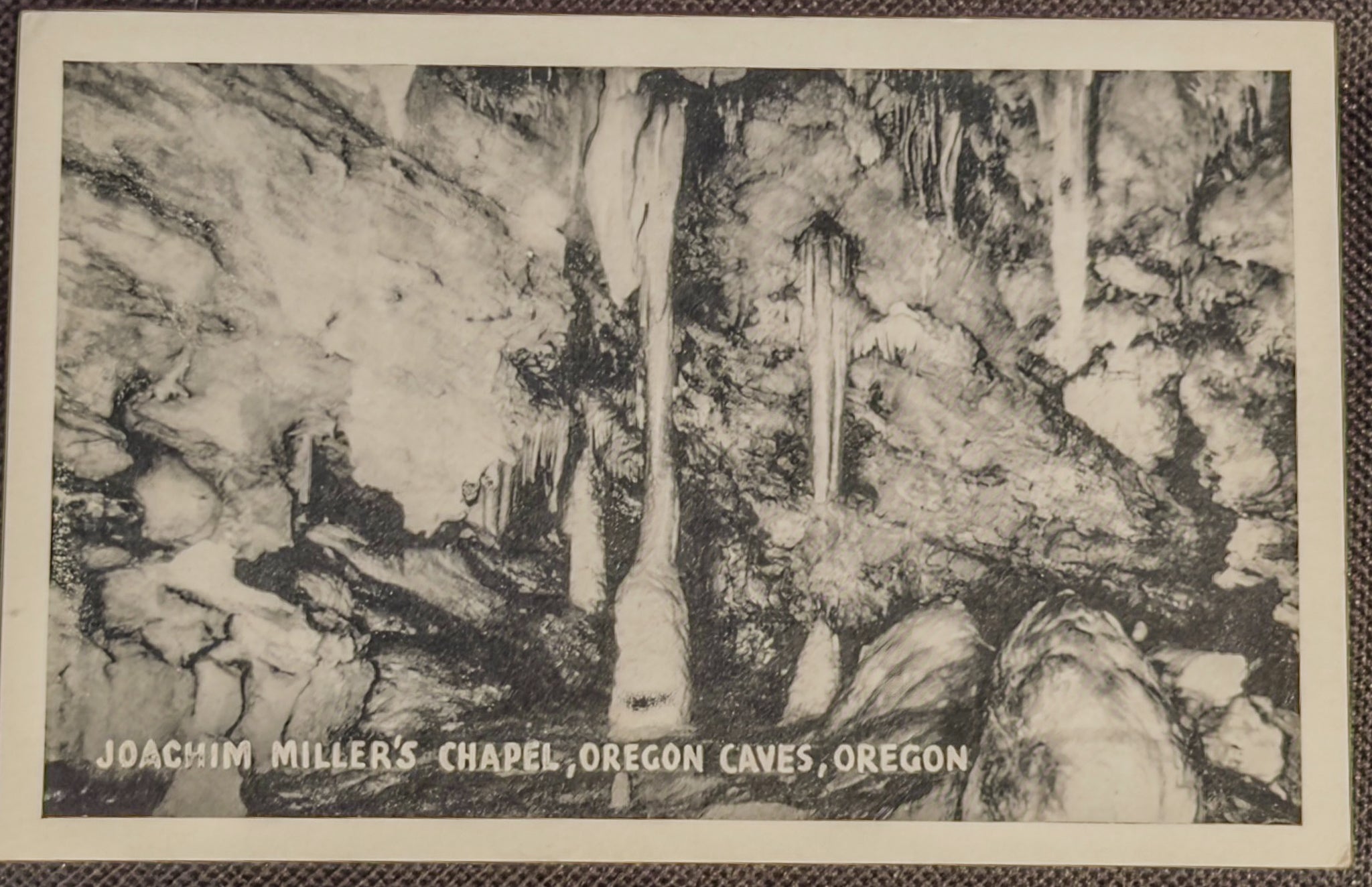 1940s Vintage Postcard 'Joachim Miller's Chapel' Oregon Caves National Monument | Linen Era