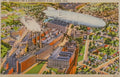 Goodyear Tire & Rubber Plant Akron OH Postcard U.S. Navy Blimp Airship