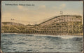 Antique Postcard Lightning Racer Roller Coaster Redondo Beach California Amusement Pier