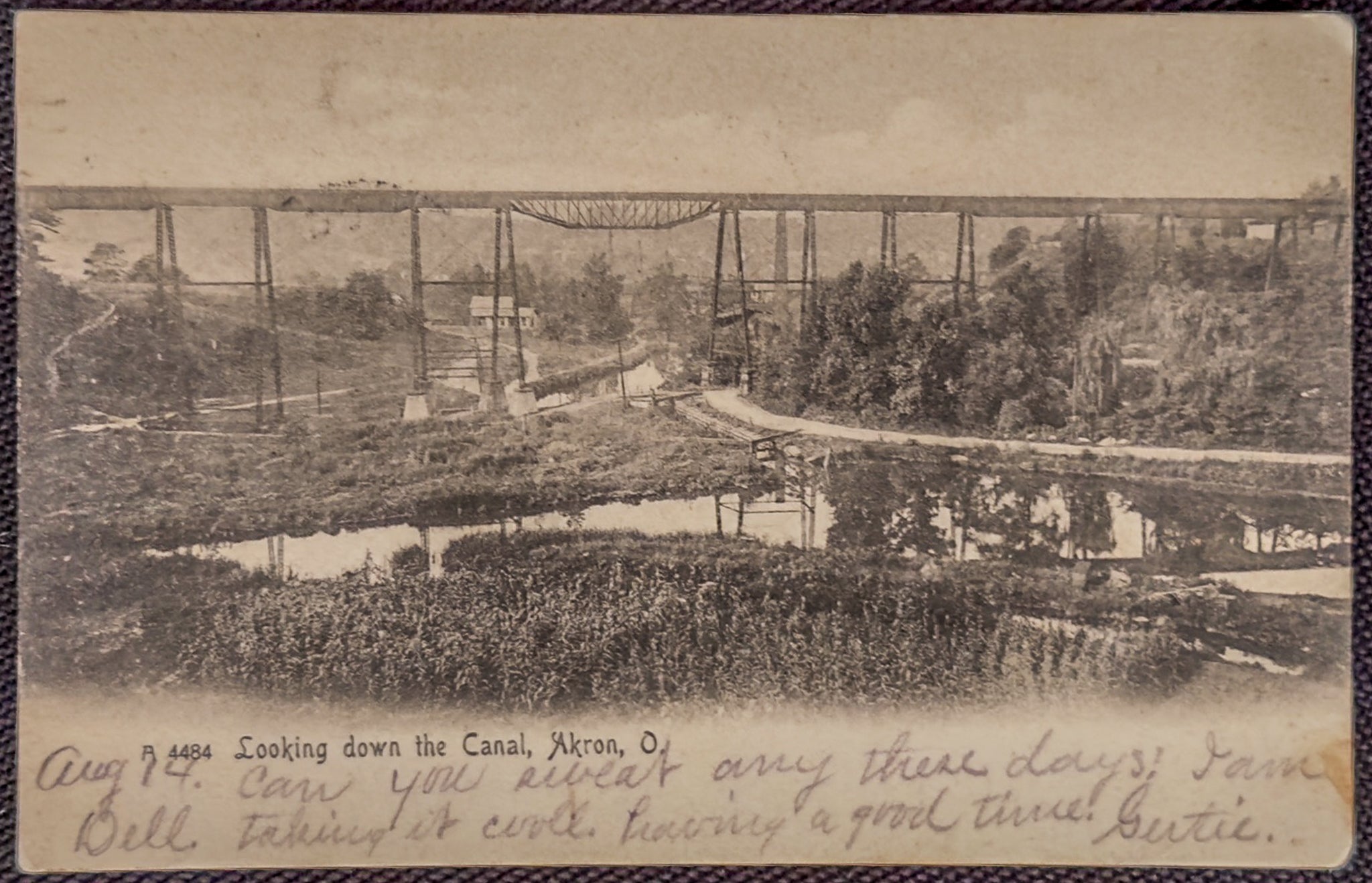 Lot of 3 Antique Akron Ohio Postcards 1907–1909 Franklin Stamps Postmarked Written Correspondence