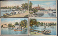 Early 1900s Akron Ohio Lake Resort Postcards – Silver Lake Toboggan, Pavilion, Lake Anna (Set of 4)