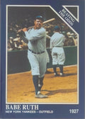 Babe Ruth baseball trading card from the 1993 Conlon Collection with PSA grading information.