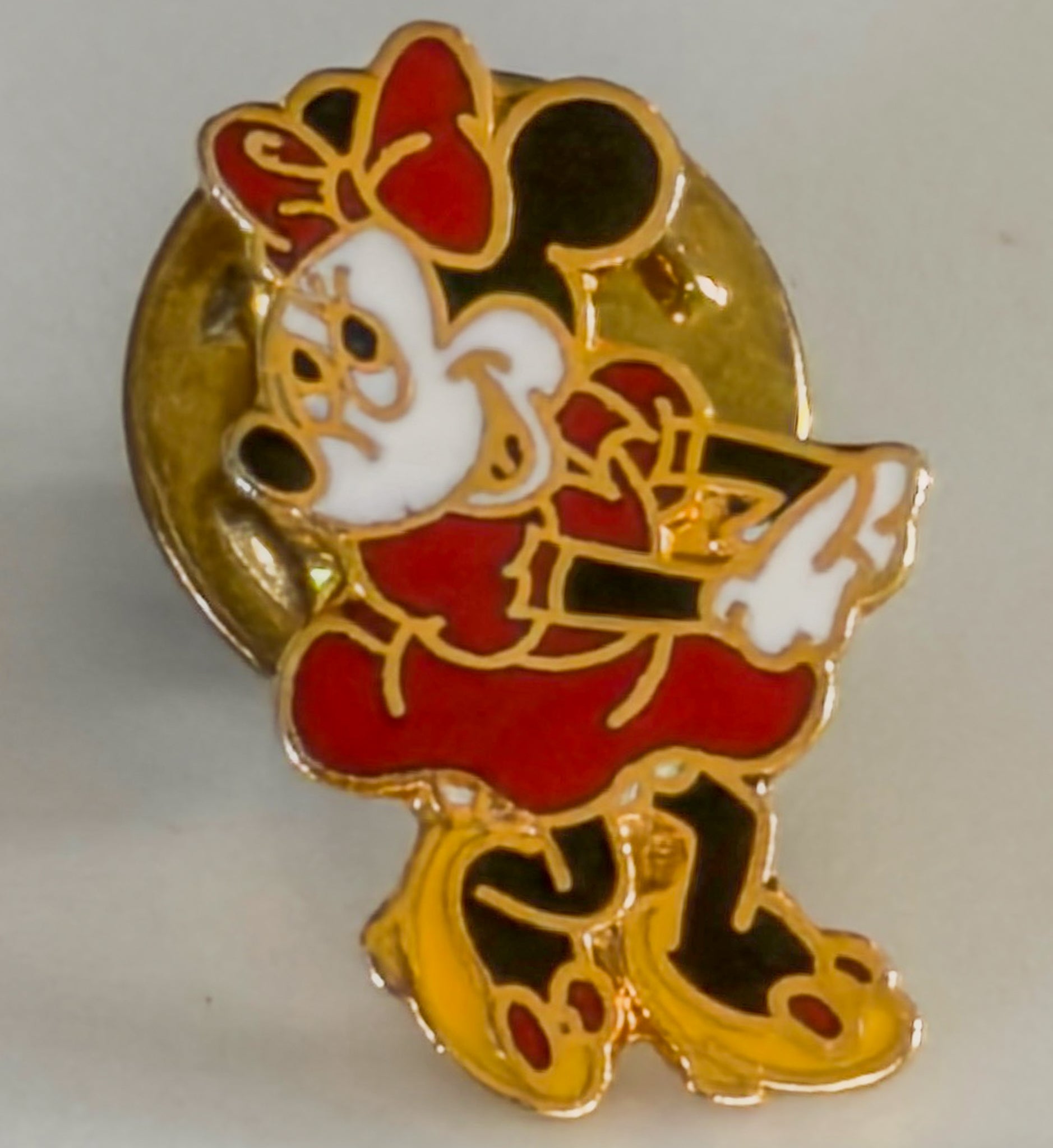 Vintage Disney Mickey & Minnie Mouse Enamel Pin Set • Classic Character Lapel Pins • 1980s–90s