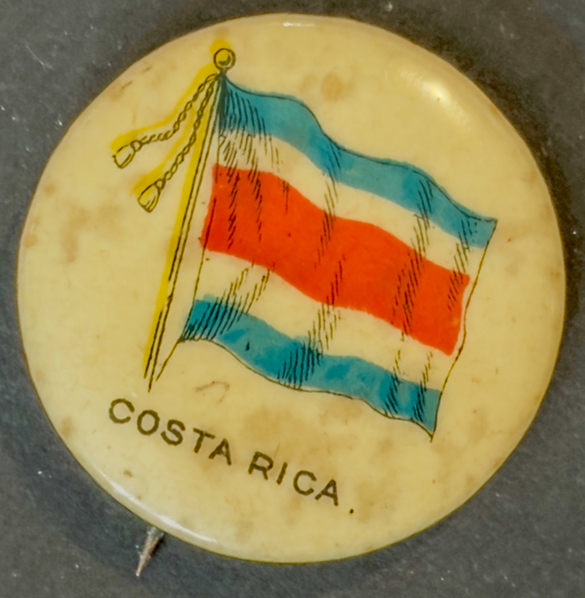 Antique Sweet Caporal Tobacco Flag Pinback Button Costa Rica Whitehead & Hoag c1900 (Copy) (Copy) (Copy)