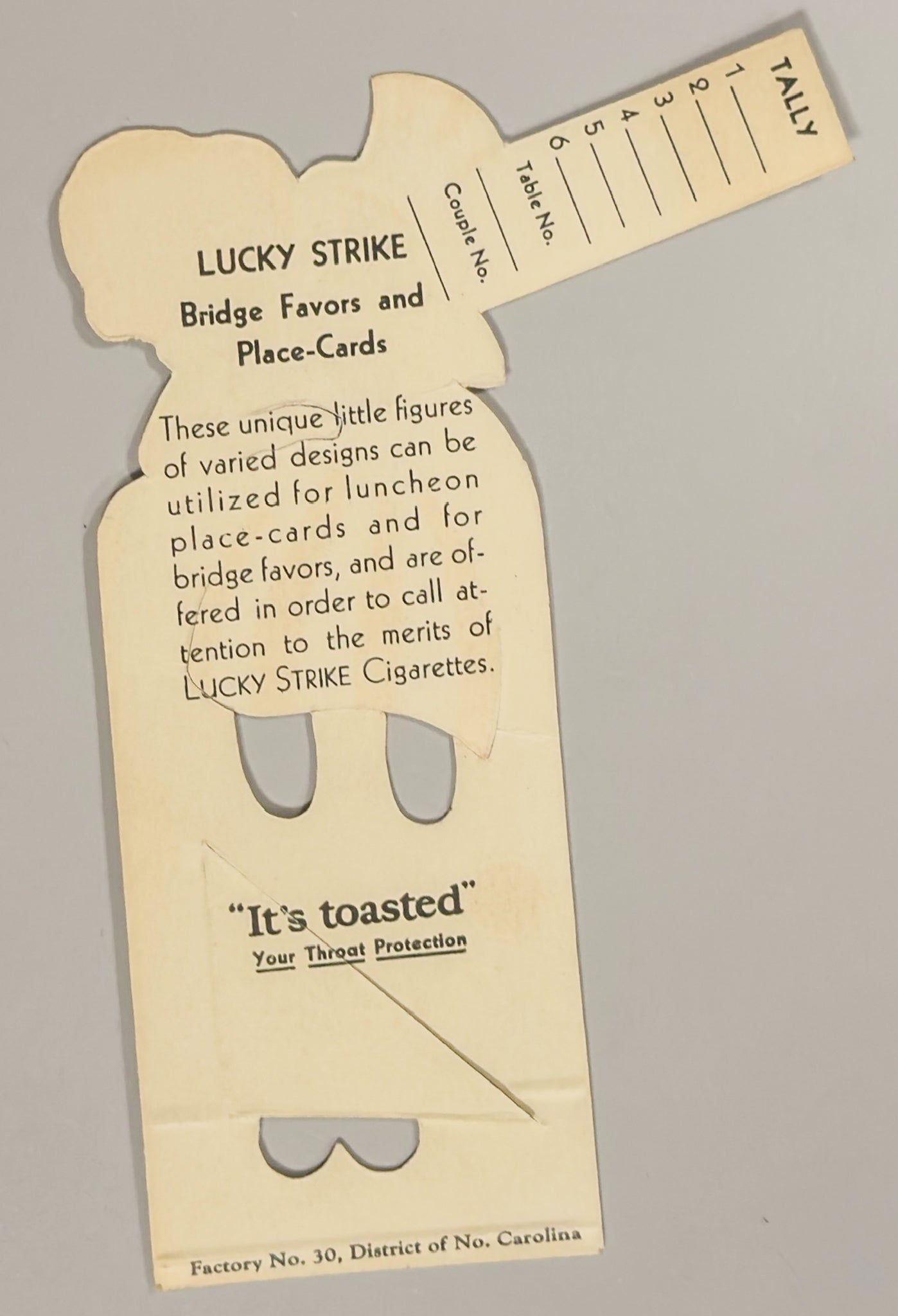 Vintage Lucky Strike Patriotic Miss America Die Cut Easel Display 1930s Advertising Collectible