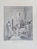 Antique 1890s Engraving “Octavia Overcome by Virgil’s Verses” – After Ingres – Classical Roman Print – 11.5x8.5