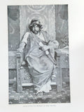 Antique Engraving – Pepin After the Murder of Duke Waifre – King of the Franks