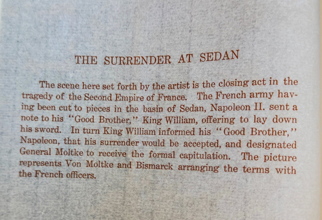 Surrender at Sedan Antique Print – Napoleon III War Scene – Franco-Prussian War Art
