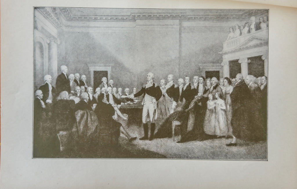 Washington’s Farewell to His Officers Antique Print – American Revolution Lithograph