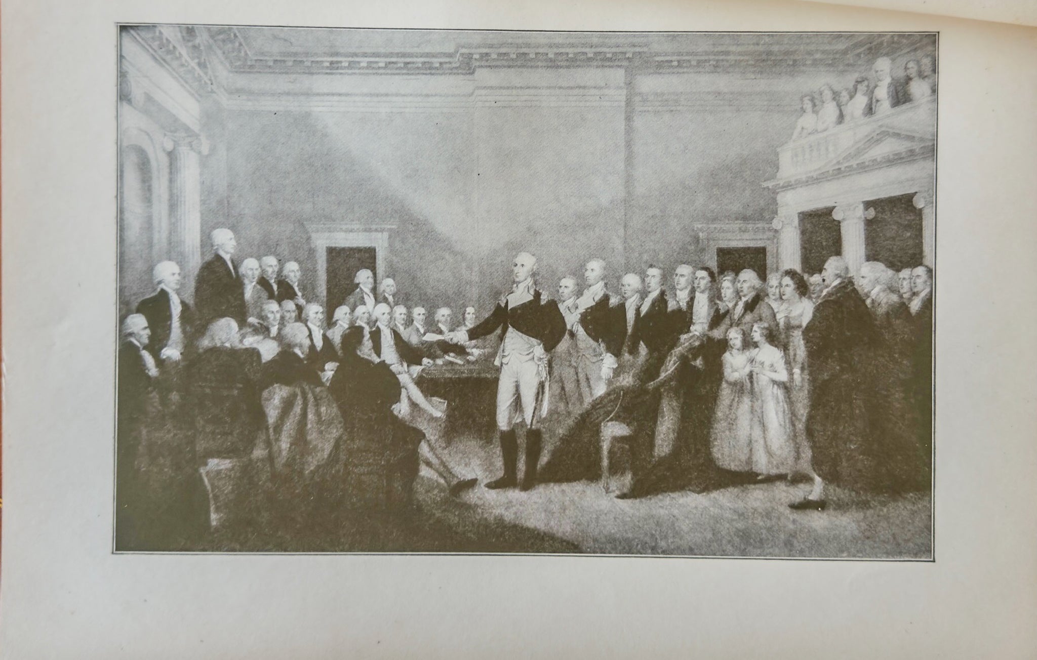 Washington’s Farewell to His Officers Antique Print – American Revolution Lithograph