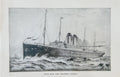 White Star Line Steamship “Celtic” Antique Print – Titanic Era Ocean Liner